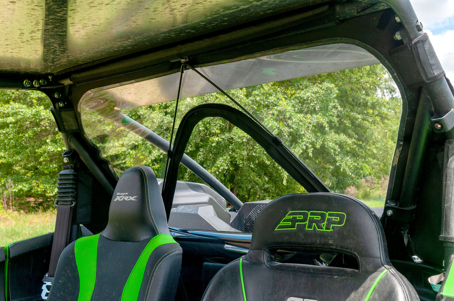 Rear Dust Panel W/ Window Kaw Krx