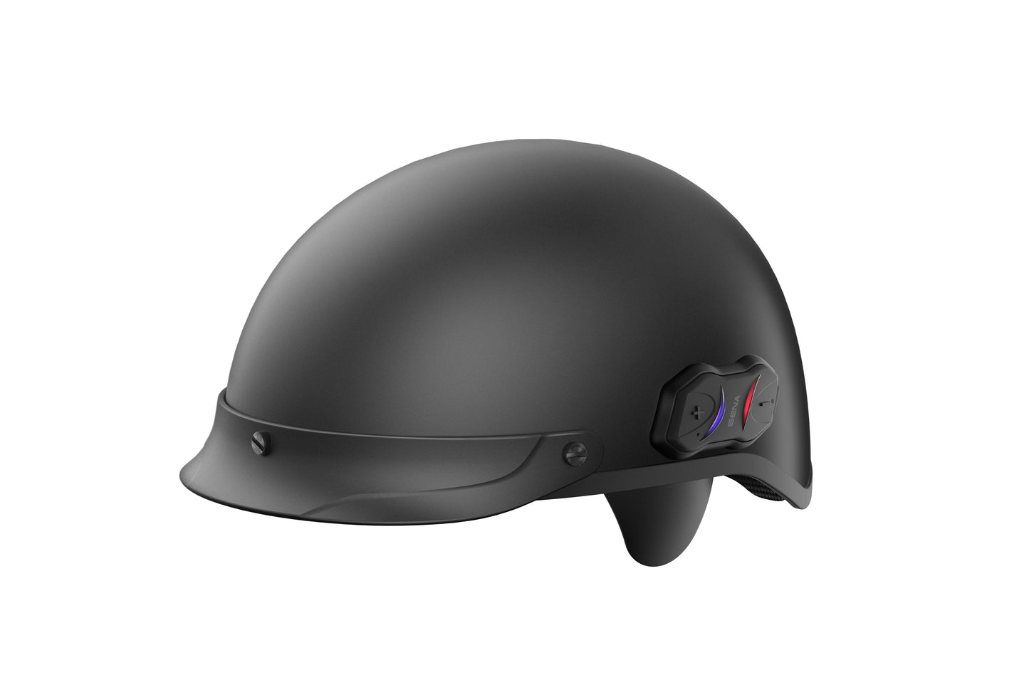 Cavalry Bluetooth Half Helmet Matte Black Md