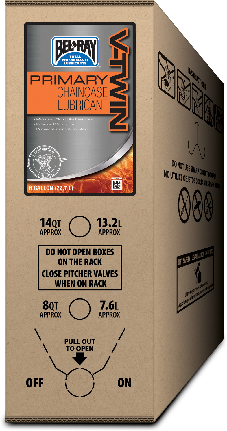 V Twin Primary Chaincase Lube 6 Gal Bib