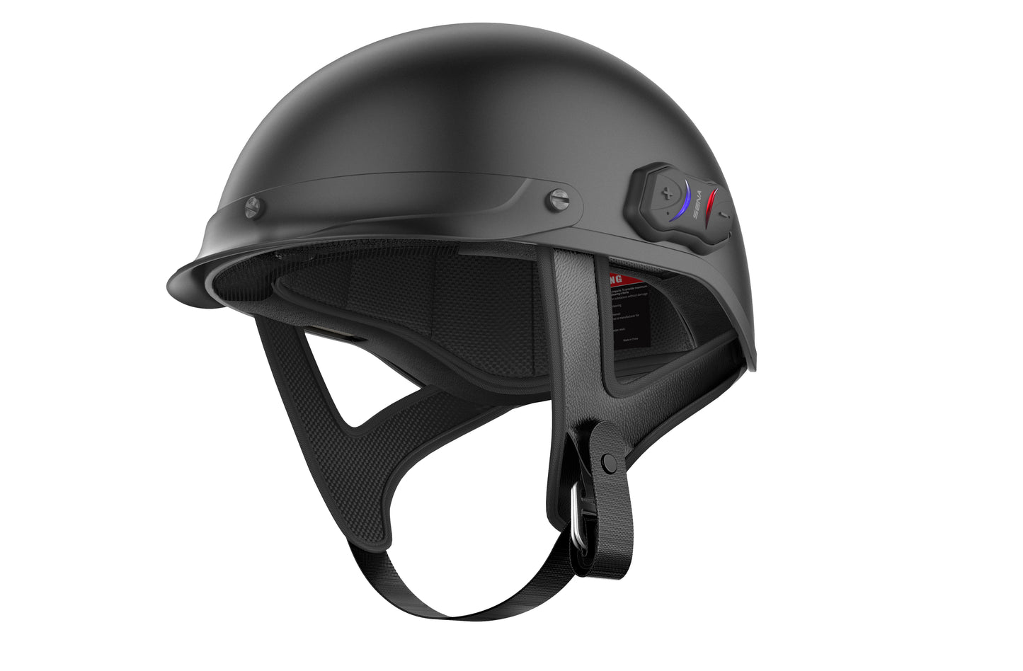 Cavalry Bluetooth Half Helmet Matte Black Md