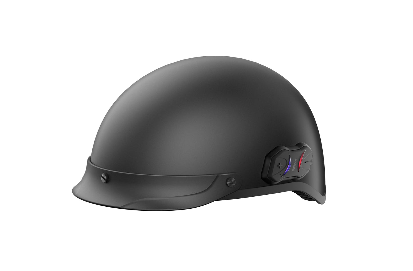 Cavalry Bluetooth Half Helmet Matte Black Md