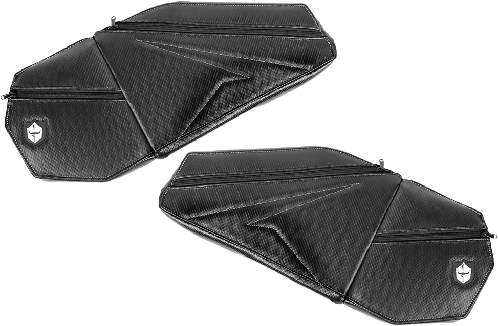 Front Door Knee Pads With Storage White Stitching P