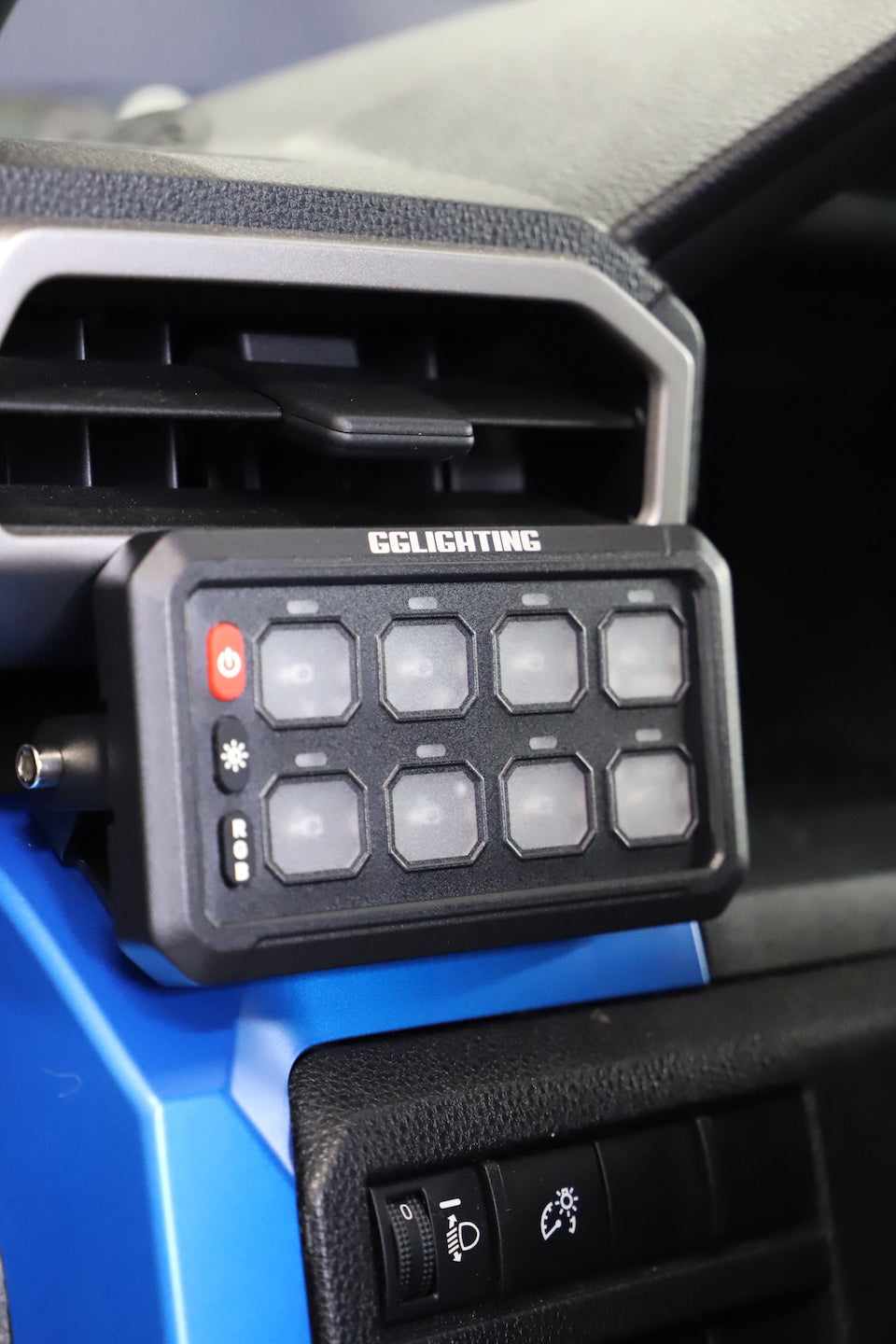 8-Gang Switch Panel With RGB And Remote Control Bluetooth App