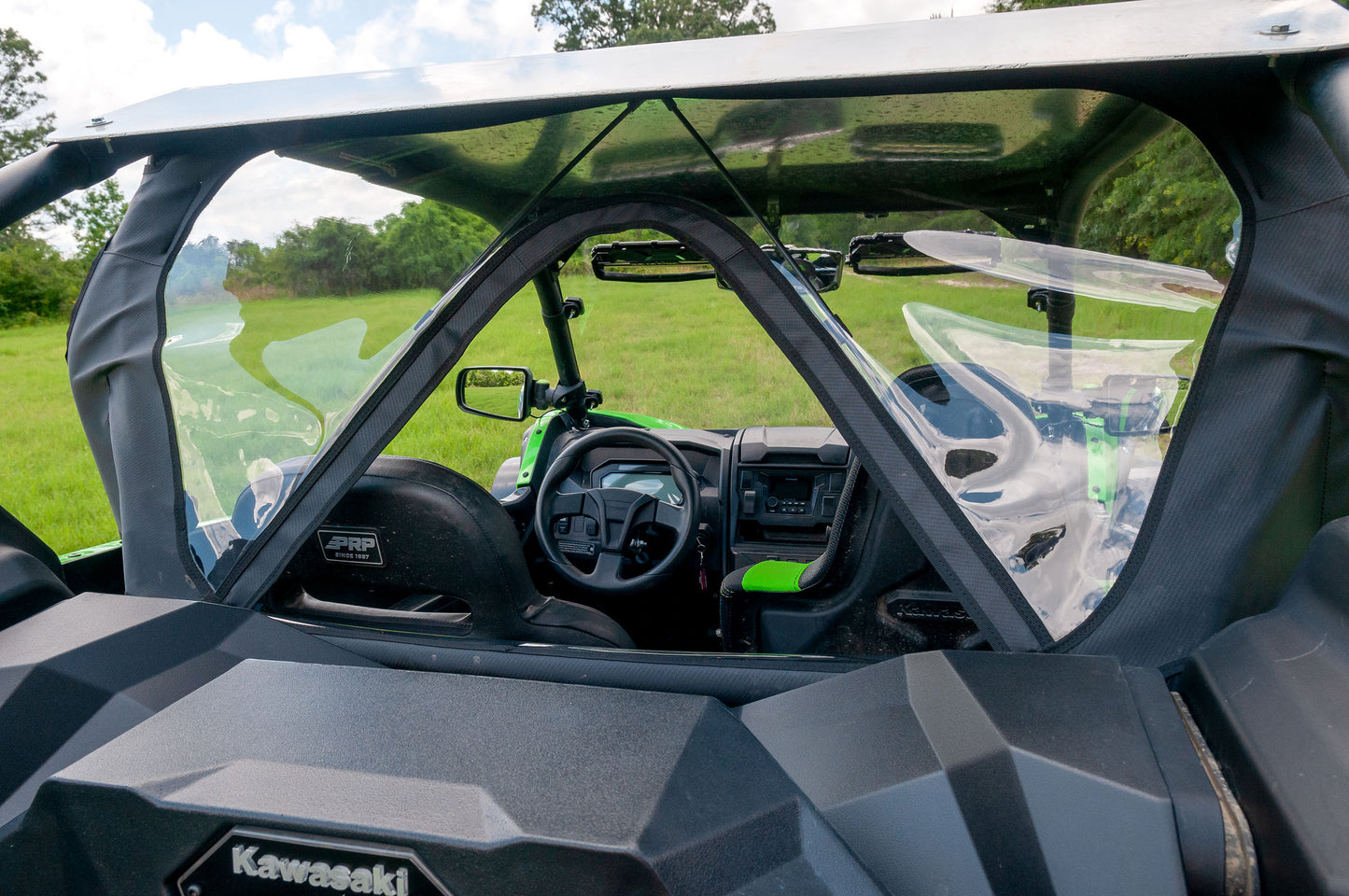 Rear Dust Panel W/ Window Kaw Krx