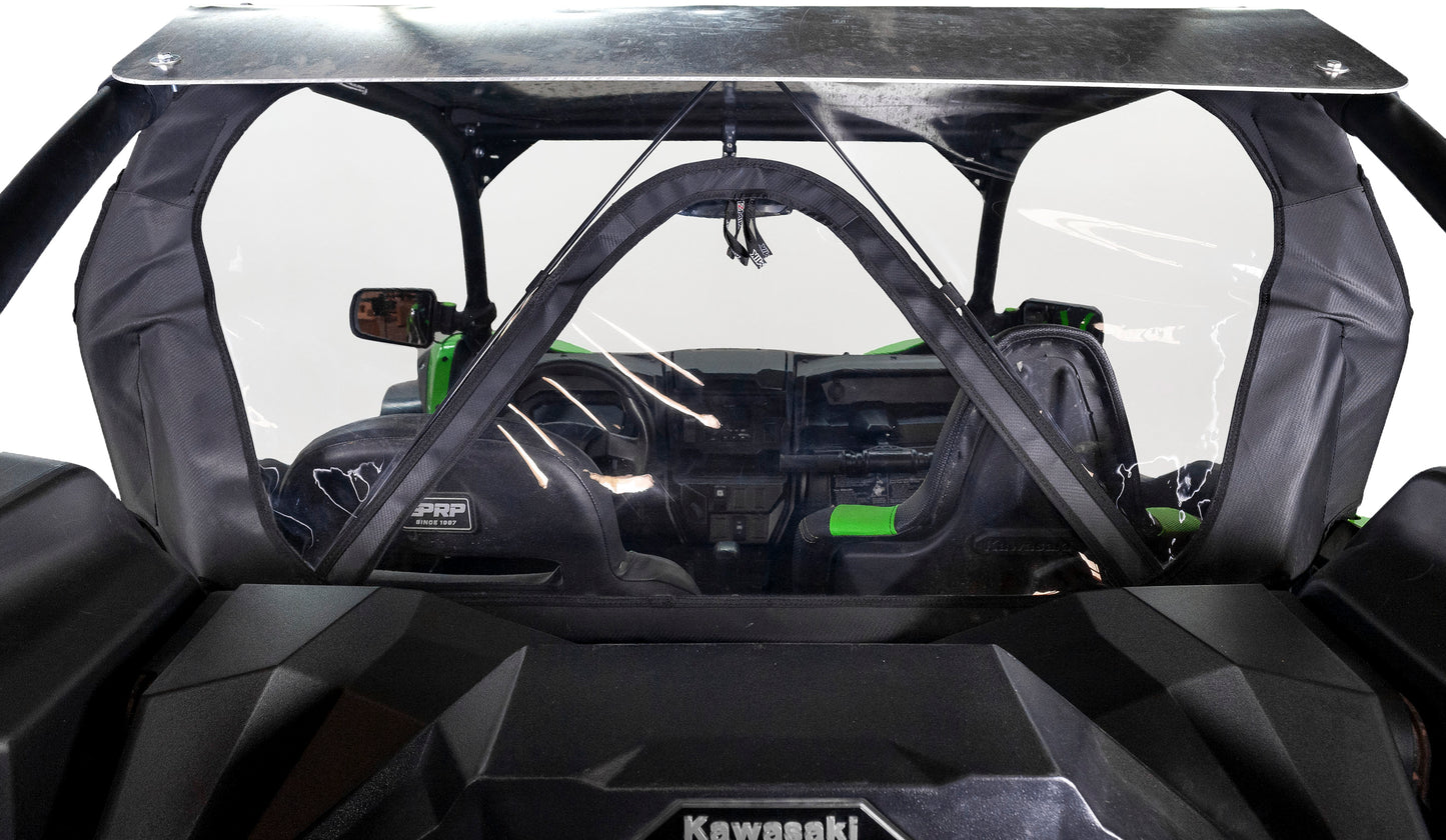 Rear Dust Panel W/ Window Kaw Krx
