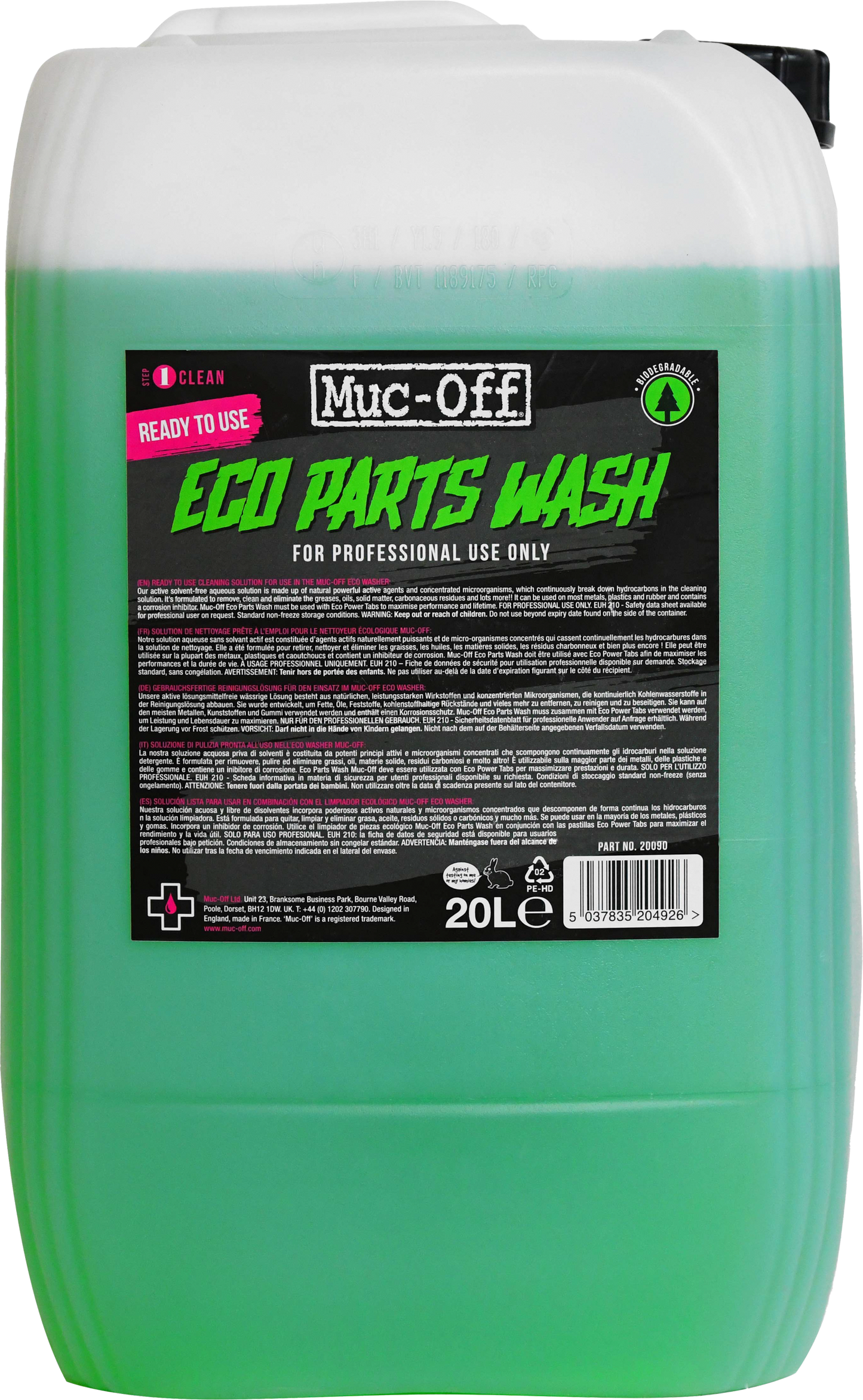 Eco Parts Washer Refill Fluid 20 Liter