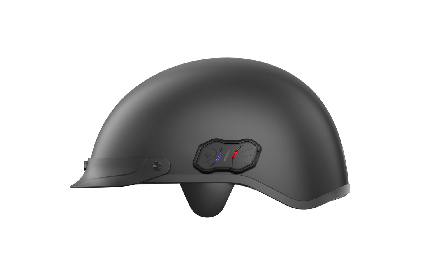 Cavalry Bluetooth Half Helmet Matte Black Md