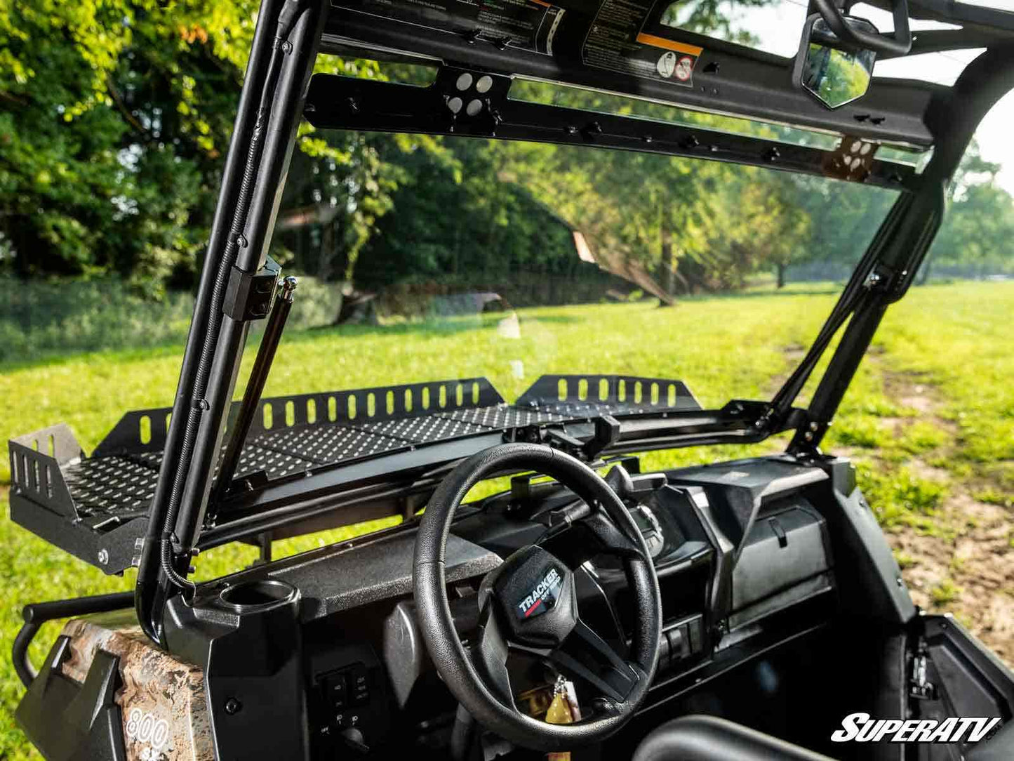 Tracker 800SX Scratch-Resistant Flip Windshield