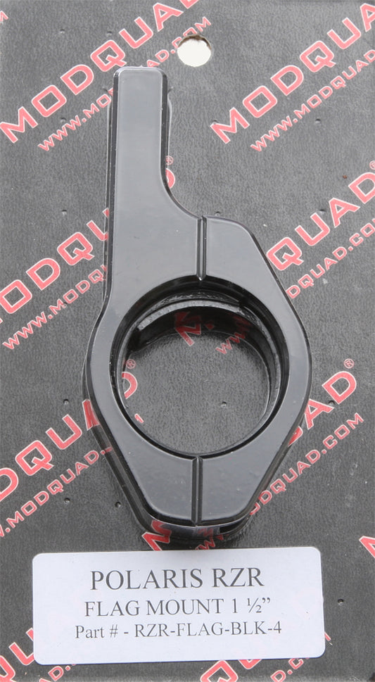 Flag Mount Horizontal Black 1.5"