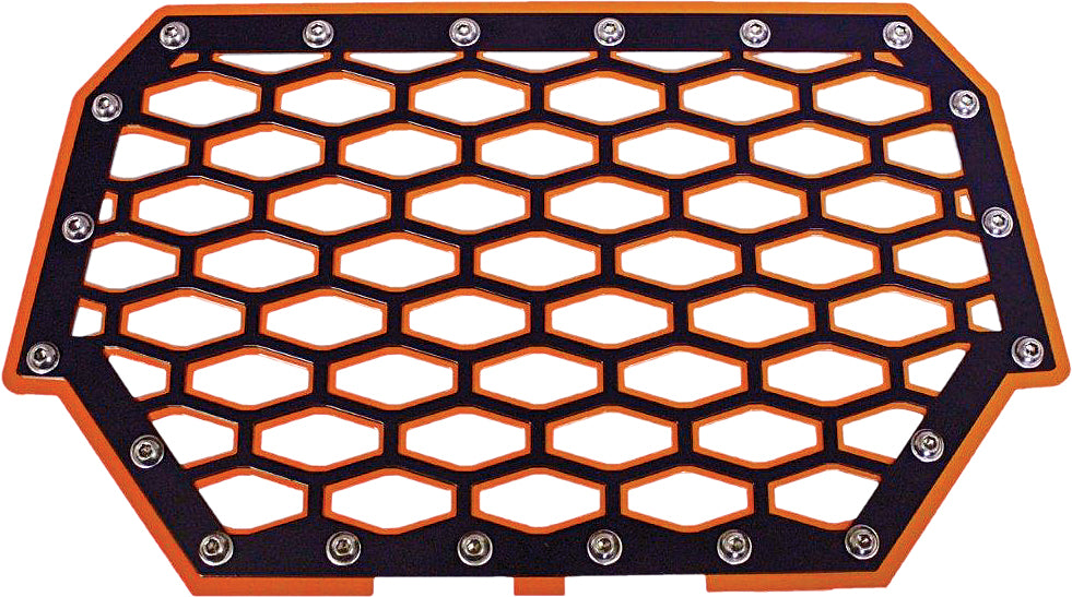 2 Panel Front Grill (Black/Orange)