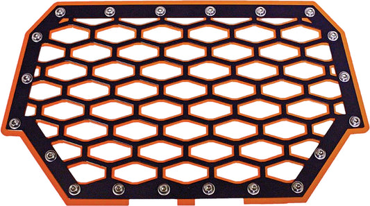 2 Panel Front Grill (Black/Orange)