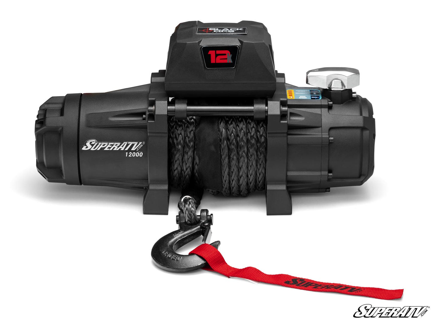 12,000 lb. Winch (with Wireless Remote & Synthetic Rope)