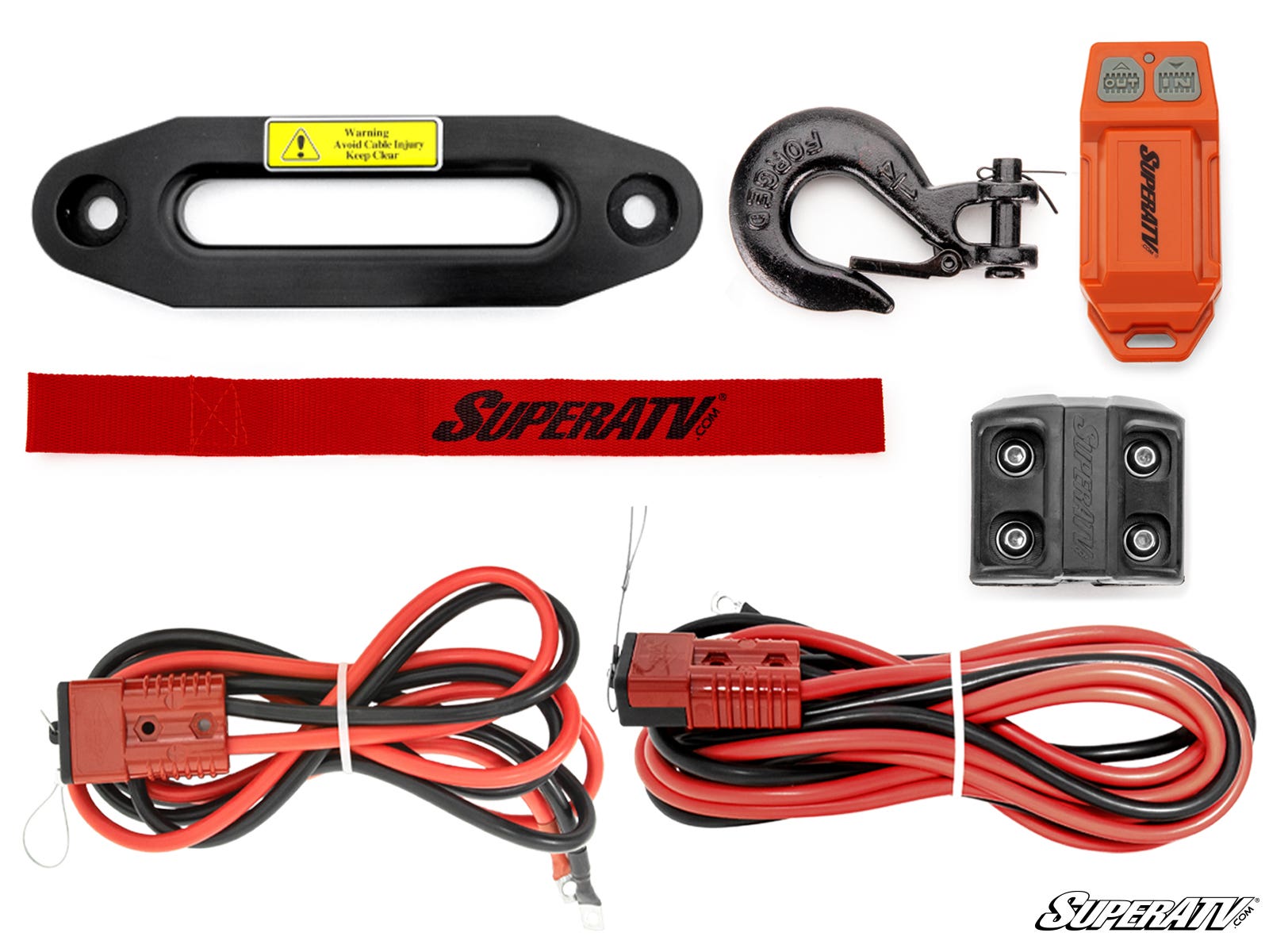 12,000 lb. Winch (with Wireless Remote & Synthetic Rope)