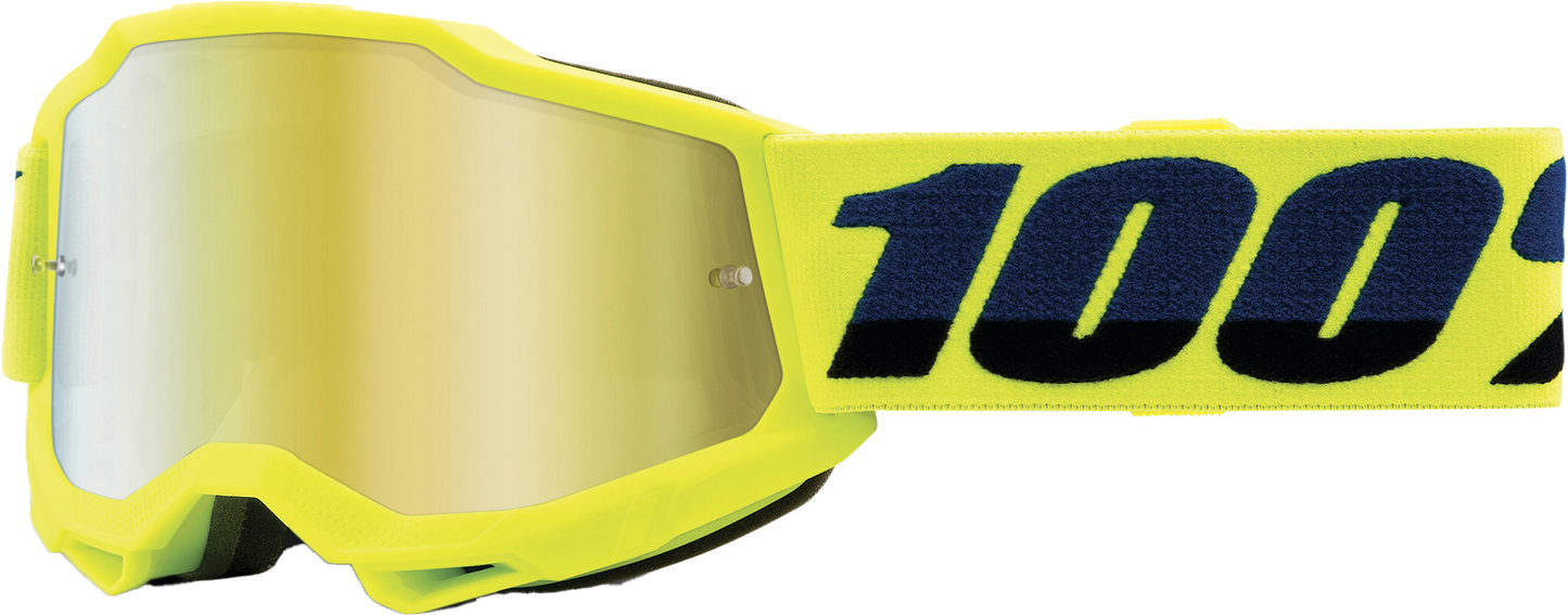 ACCURI 2 JUNIOR GOGGLE FLUO YELLOW MIRROR GOLD LENS