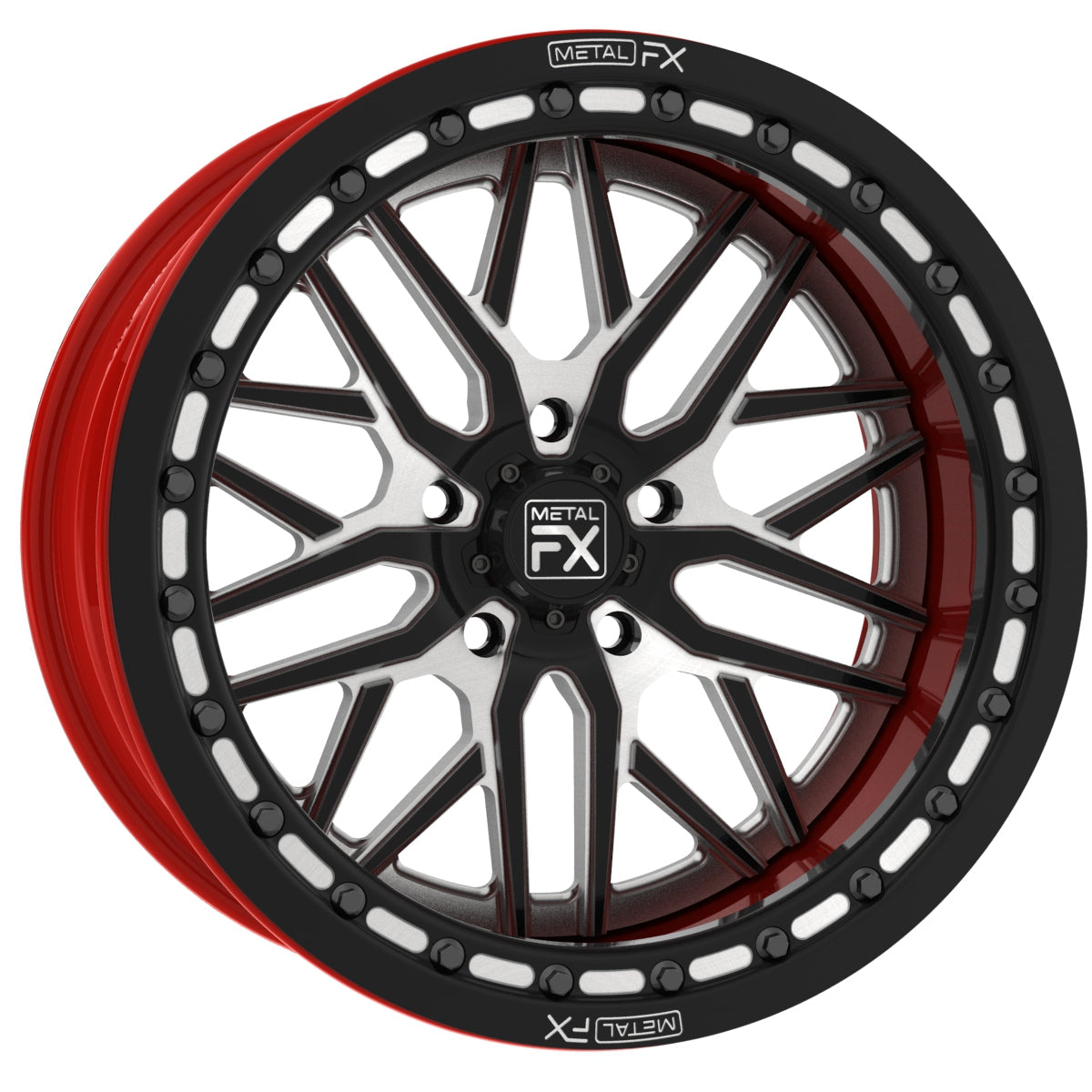 best 17" viper r, forged 3-piece, beadlock, custom at metal fx offroad