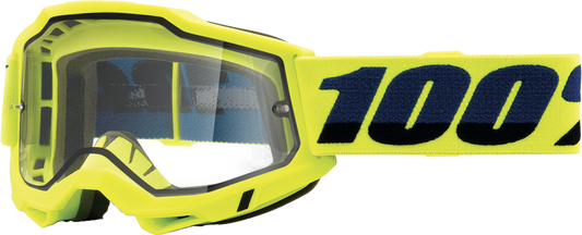 ACCURI 2 ENDURO MOTO GOGGLE FLUO YELLOW CLEAR LENS