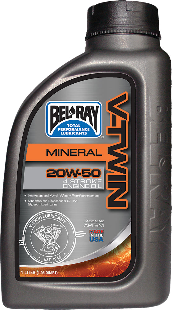 V Twin Mineral Engine Oil 20w 50 1l