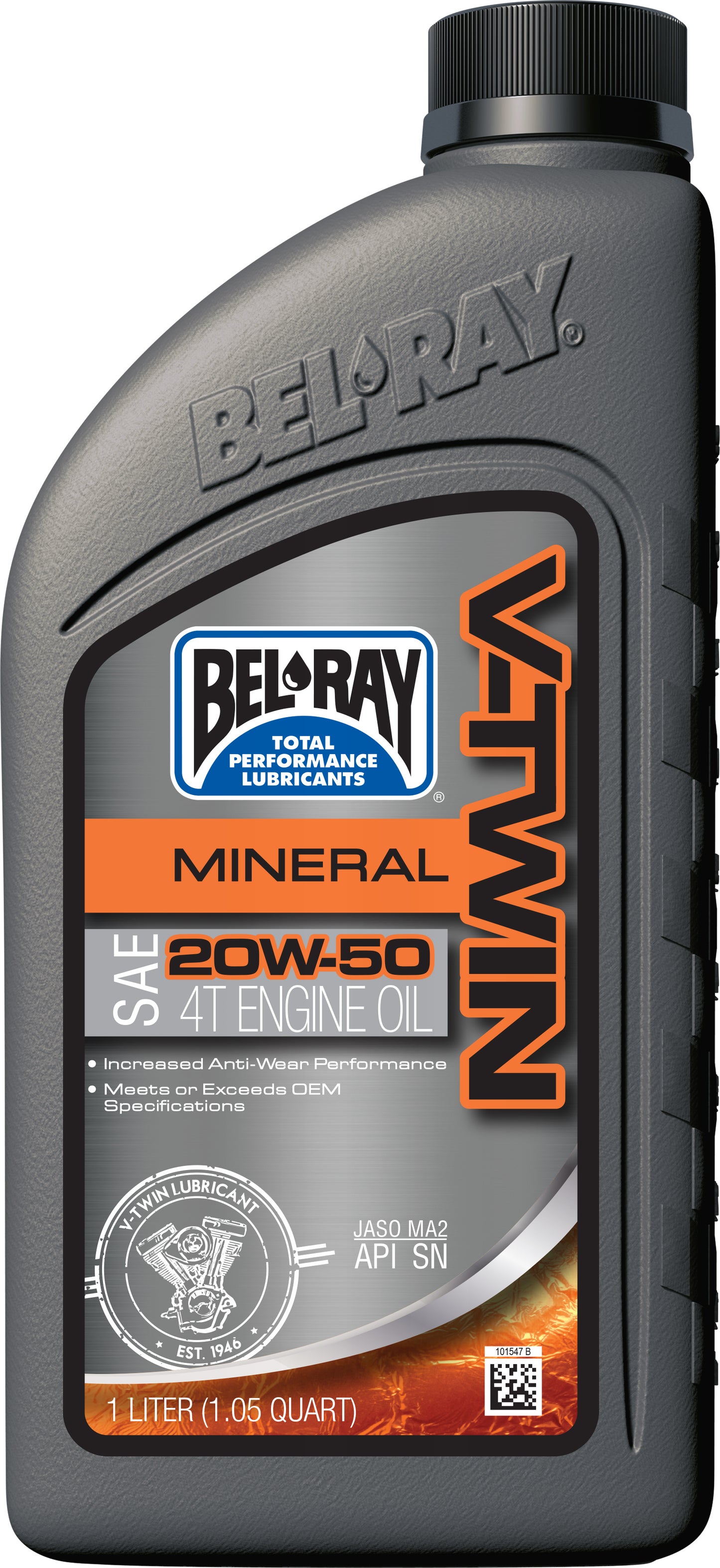 V Twin Mineral Engine Oil 20w 50 1l