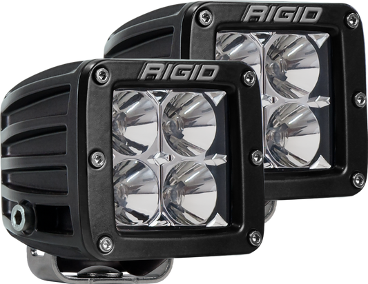 Flood Surface Mount Black Pair D-Series Pro RIGID Industries