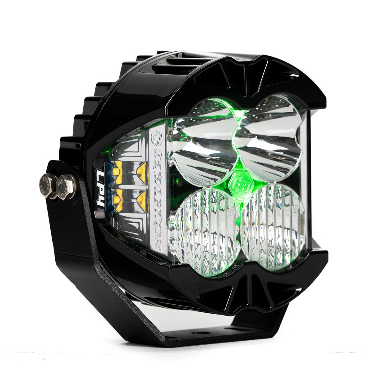 LP4 Pro LED Auxiliary Light Pod Light Pattern Driving/Combo Green Backlight Baja Designs