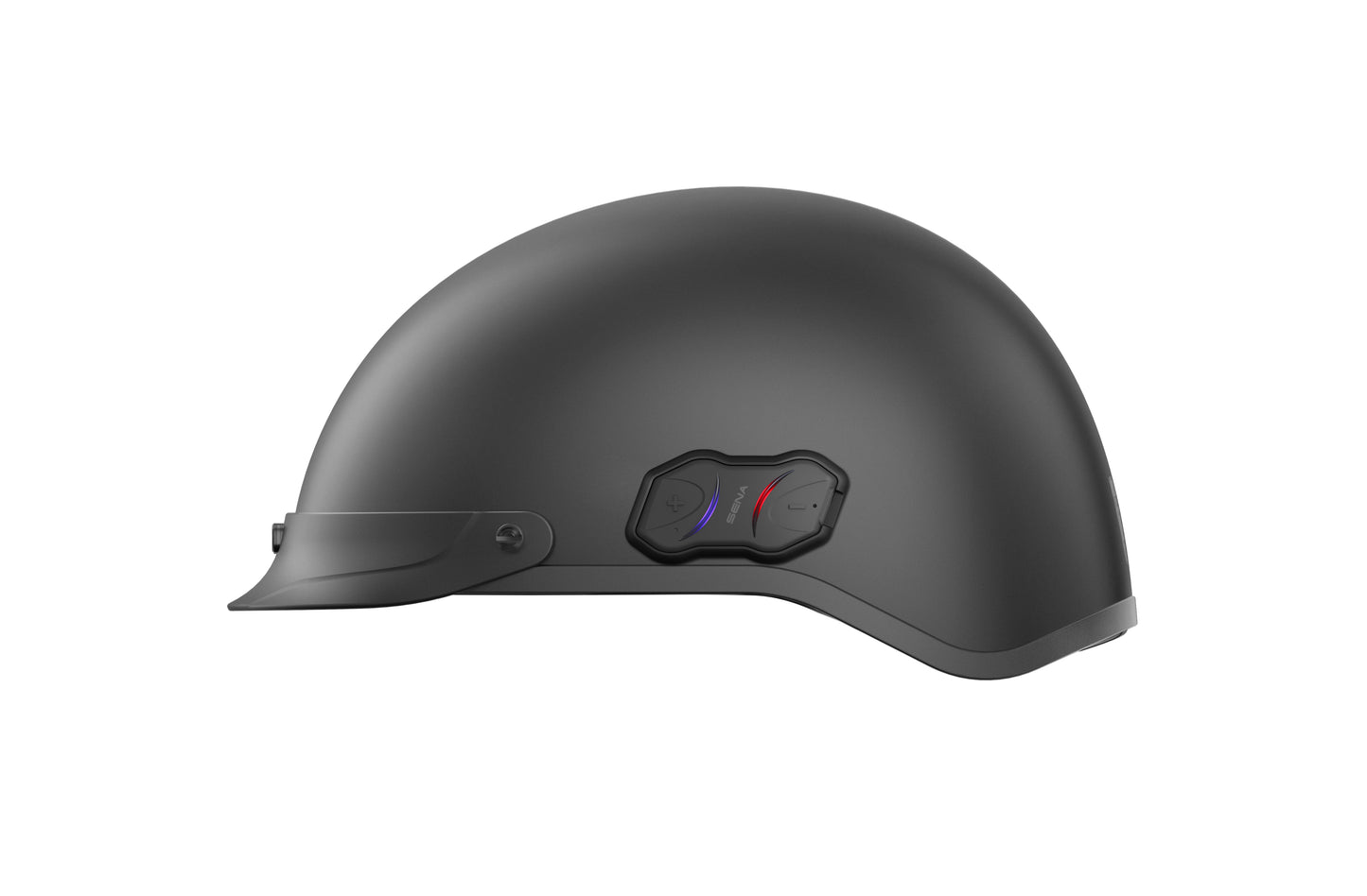 Cavalry Bluetooth Half Helmet Matte Black Md