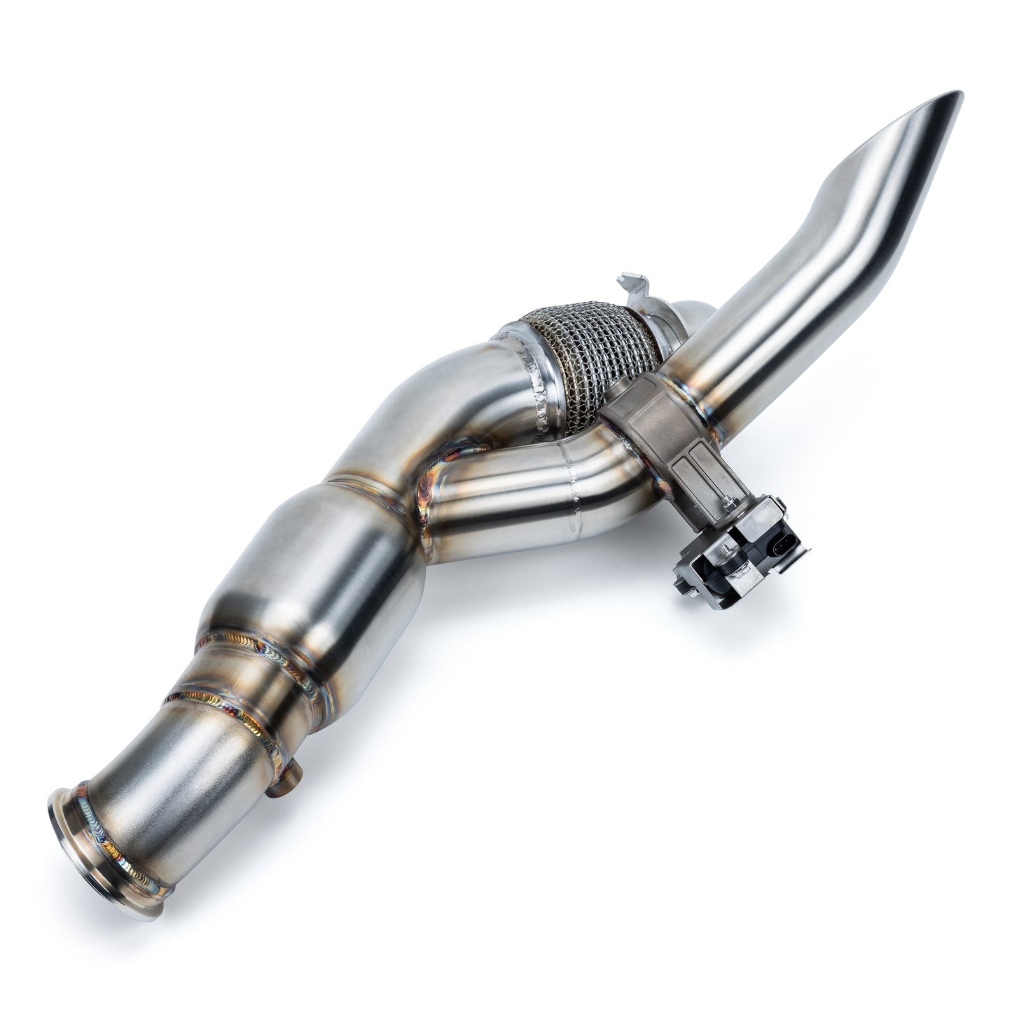 EVP Racing Shocker Electric Side-Dump Down Pipe with Bullet Muffler for Can-Am Maverick R