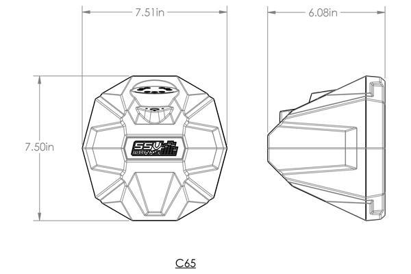 Universal 6.5in Cage-Mounted Speaker-Pods