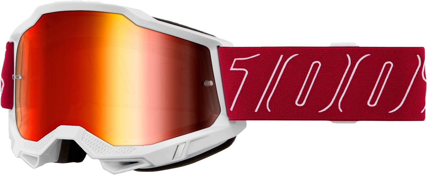 ACCURI 2 GOGGLE REDLINE MIRROR RED LENS