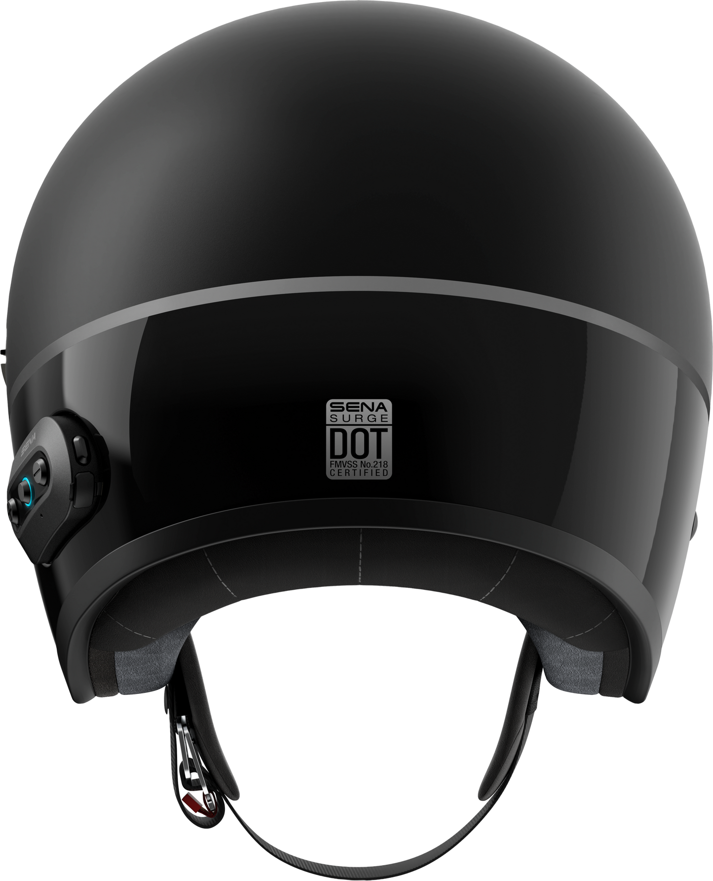 Surge Open Face Helmet W/Mesh Matte Black/Glossy Black Sm