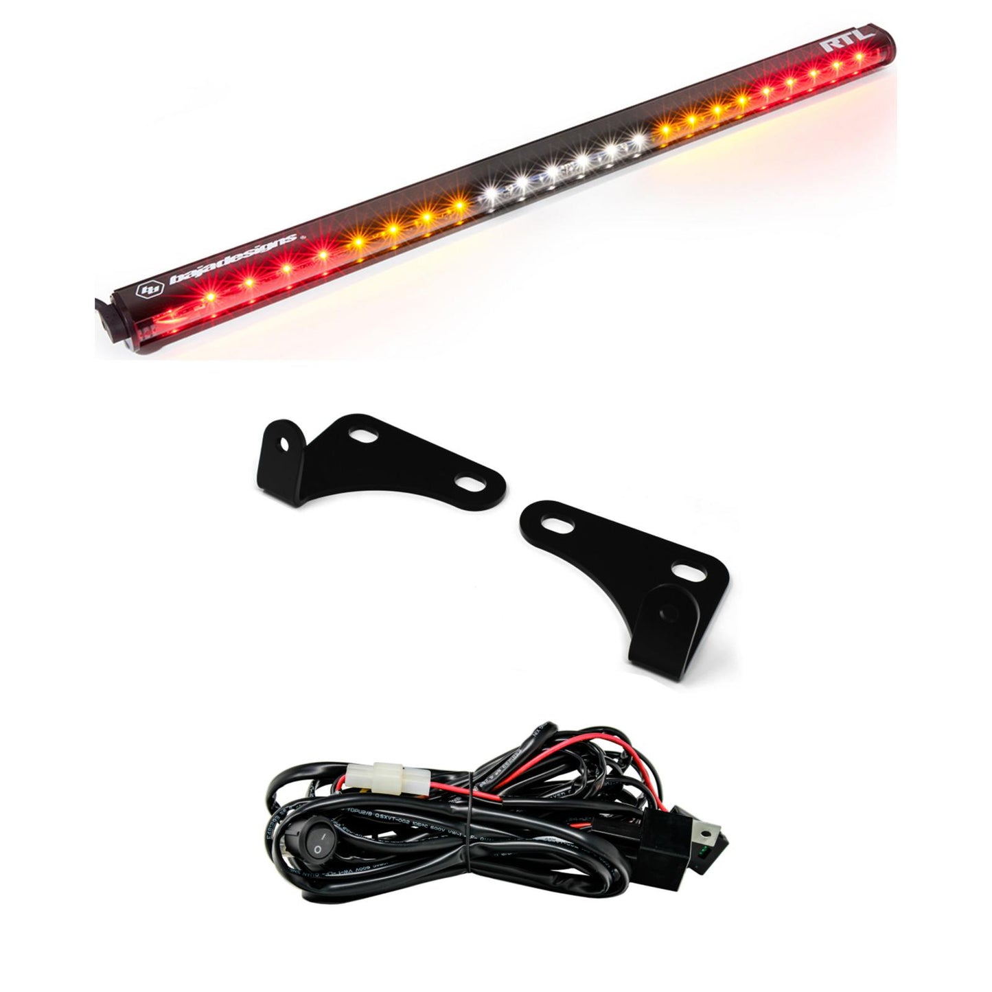 Polaris RZR 15-18 2 Seat 30 Inch RTL Rear Light Bar with Bracket Kit Baja Designs