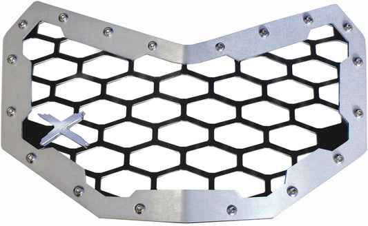 Mq Front Grill Blk/Slv W Slv Can Am X3 Logo