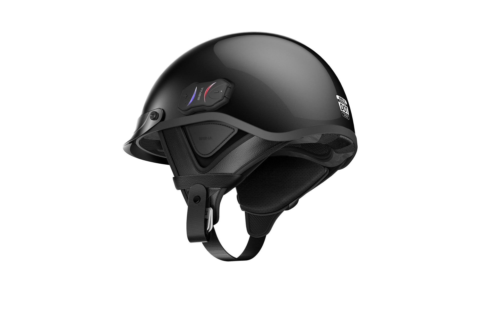 Cavalry Bluetooth Half Helmet Black Md
