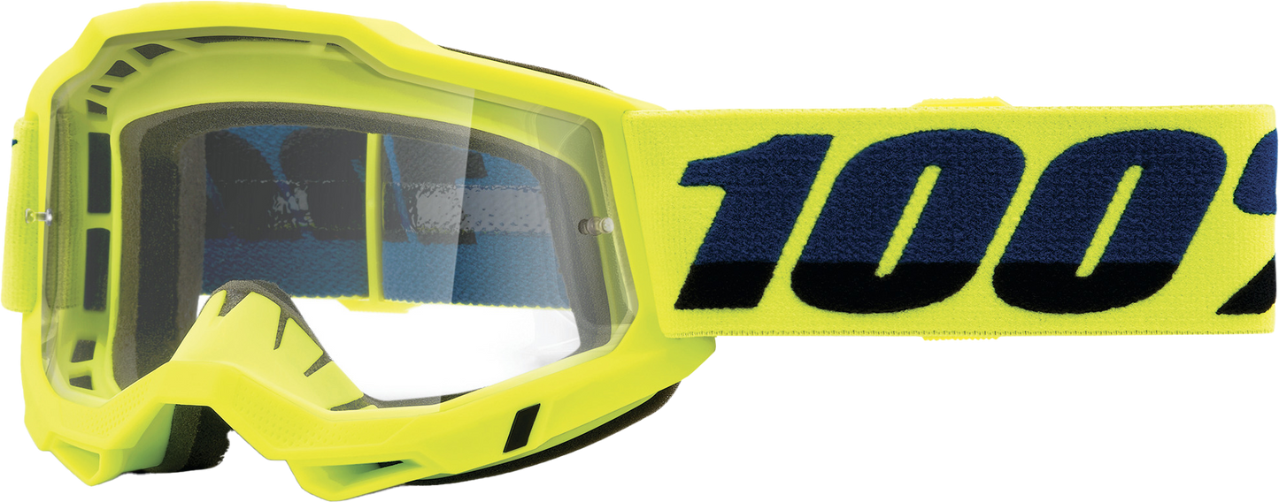 ACCURI 2 JUNIOR GOGGLE FLUO YELLOW CLEAR LENS