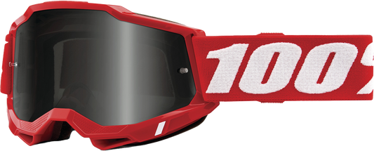 ACCURI 2 SAND GOGGLE NEON RED SMOKE LENS