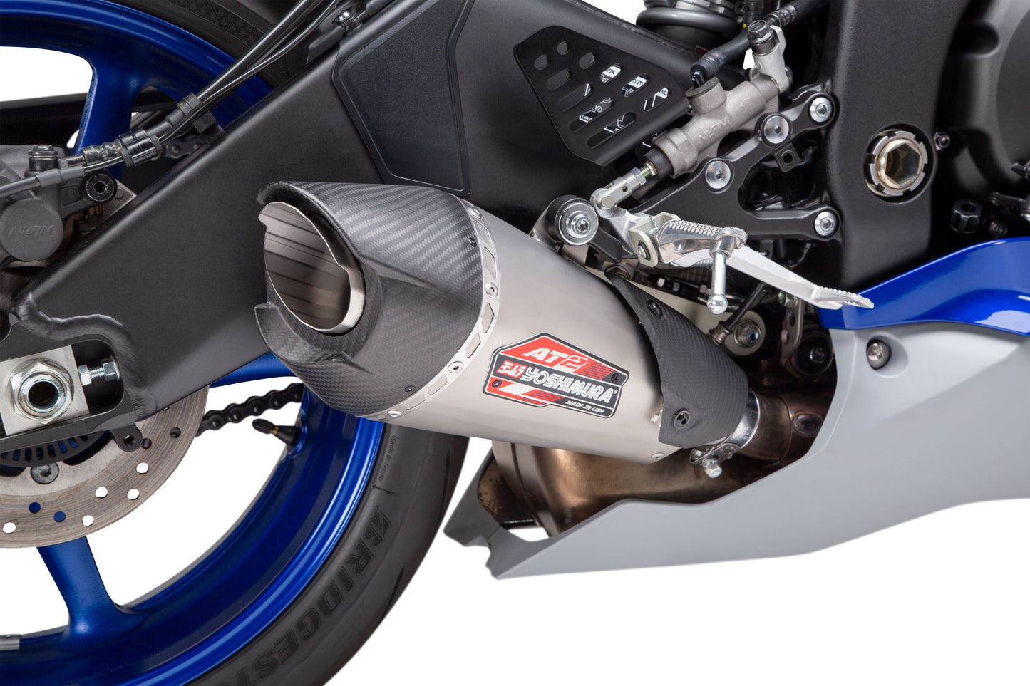 Exhaust Street At2 Works Slip On Ss Ss Cf