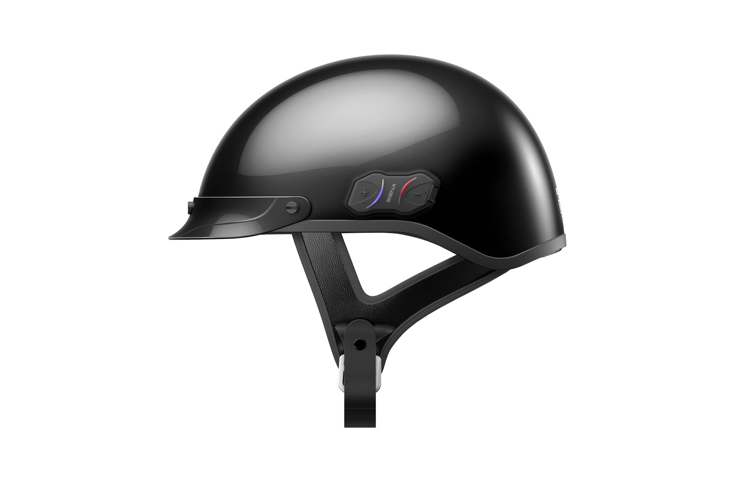 Cavalry Bluetooth Half Helmet Black Md