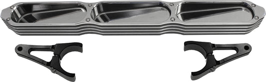 3 Panel Rear View Mirror W/Bezel Polished 2"