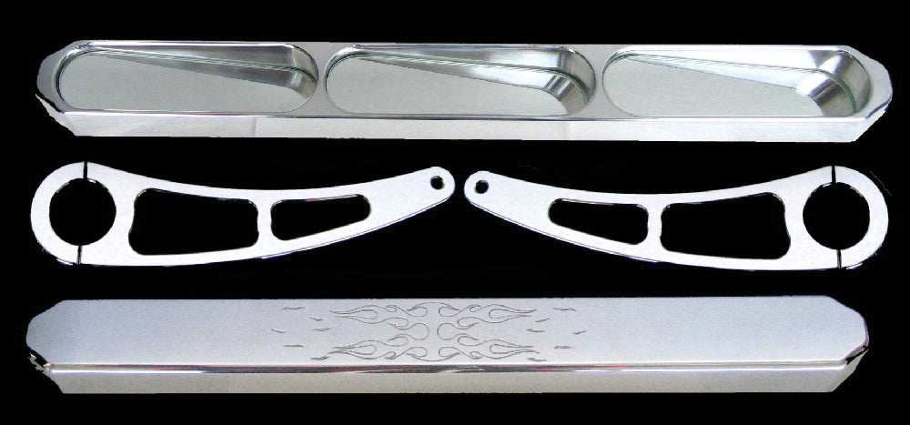 3 Way Mirror Black 1.75"