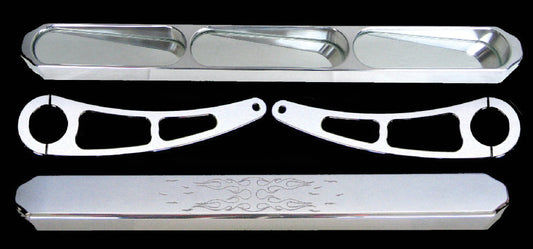 3 Way Mirror Black 1.75"