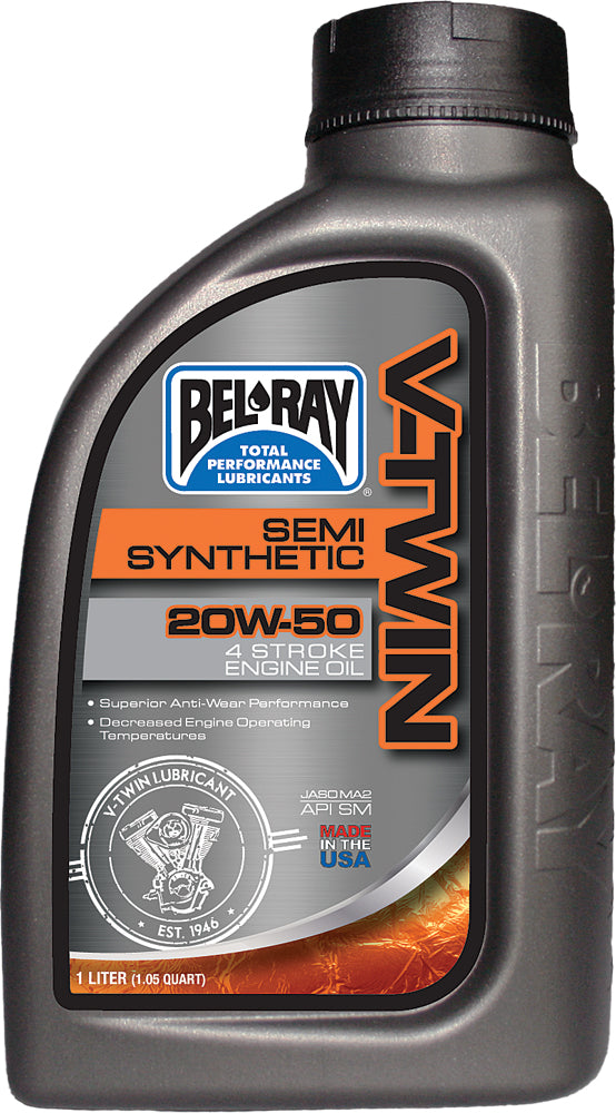 V Twin Semi Synthetic Engine Oil 20w 50 1l