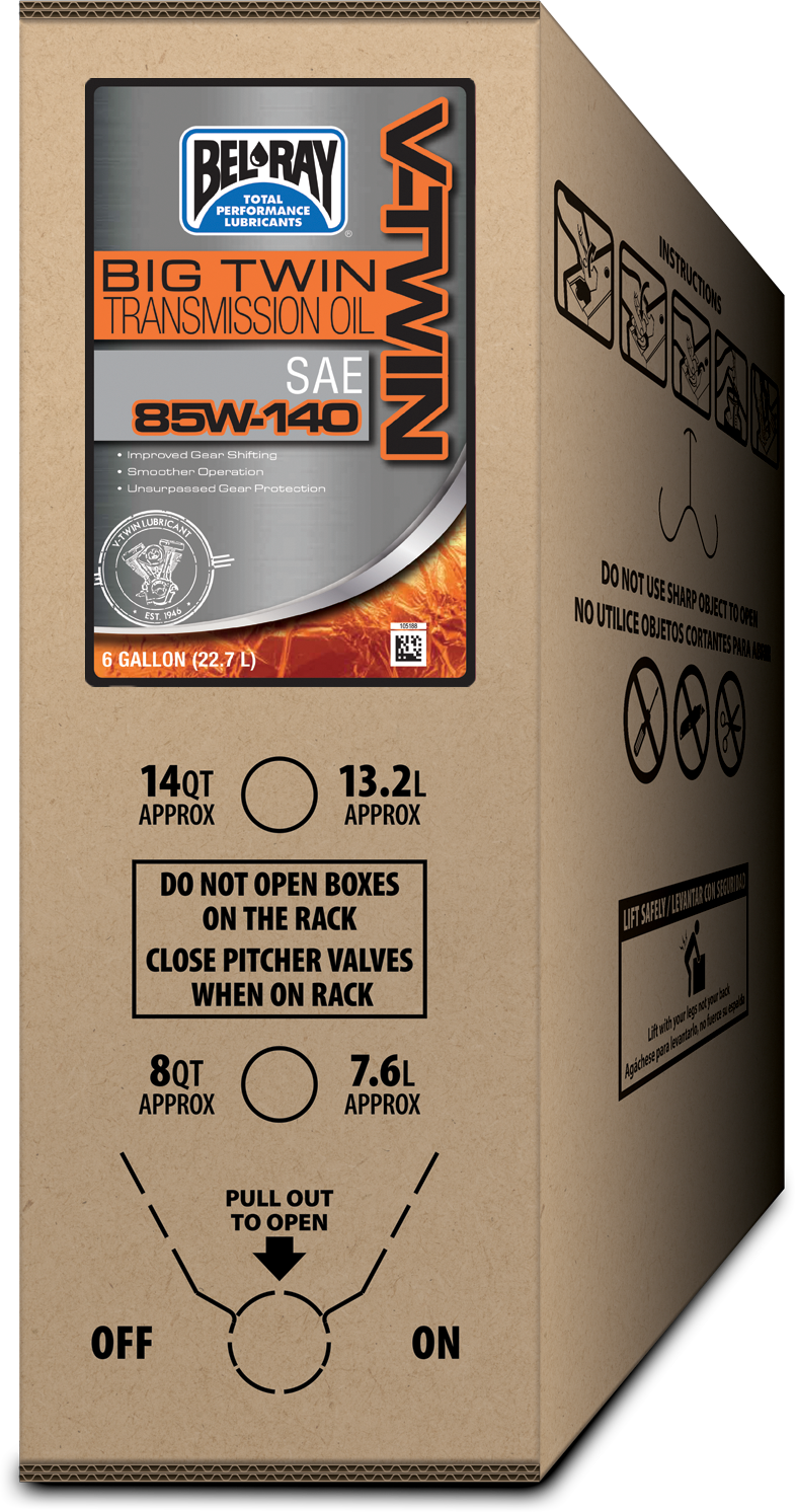 Big Twin Transmission Oil 85w 140 6 Gal Bib