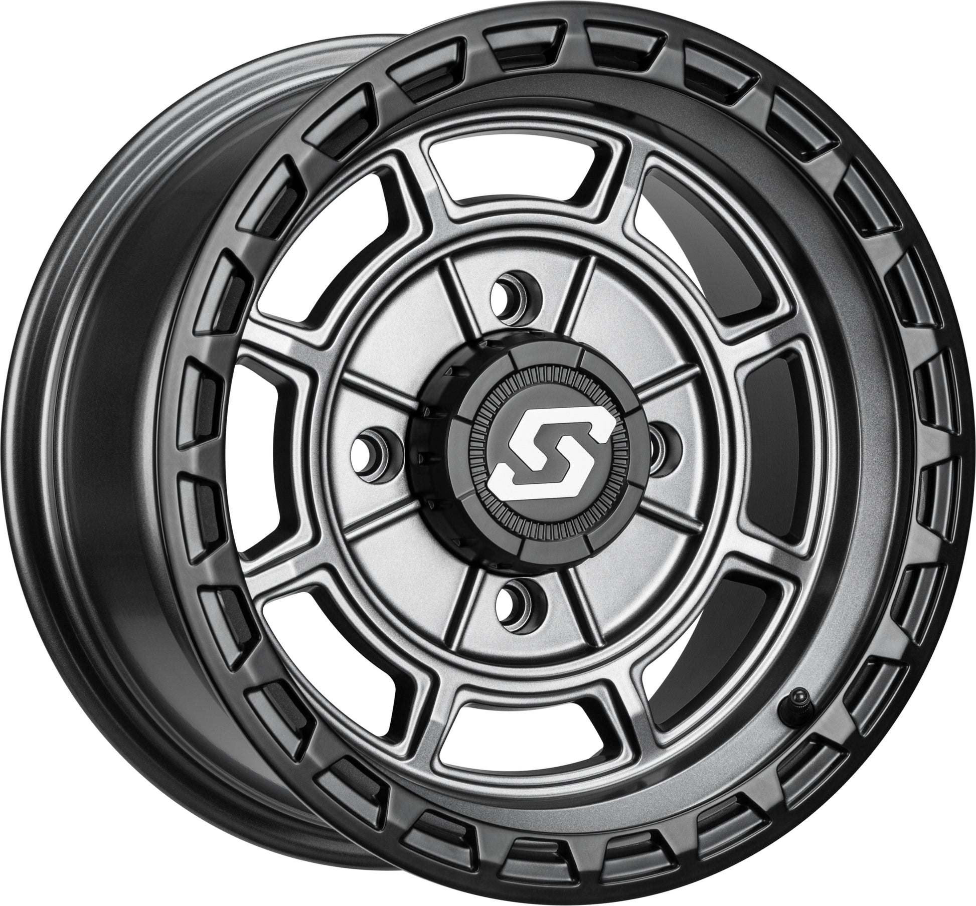 Rift Wheel 14x7 4/156 5+2 (+10mm) Carbon Grey