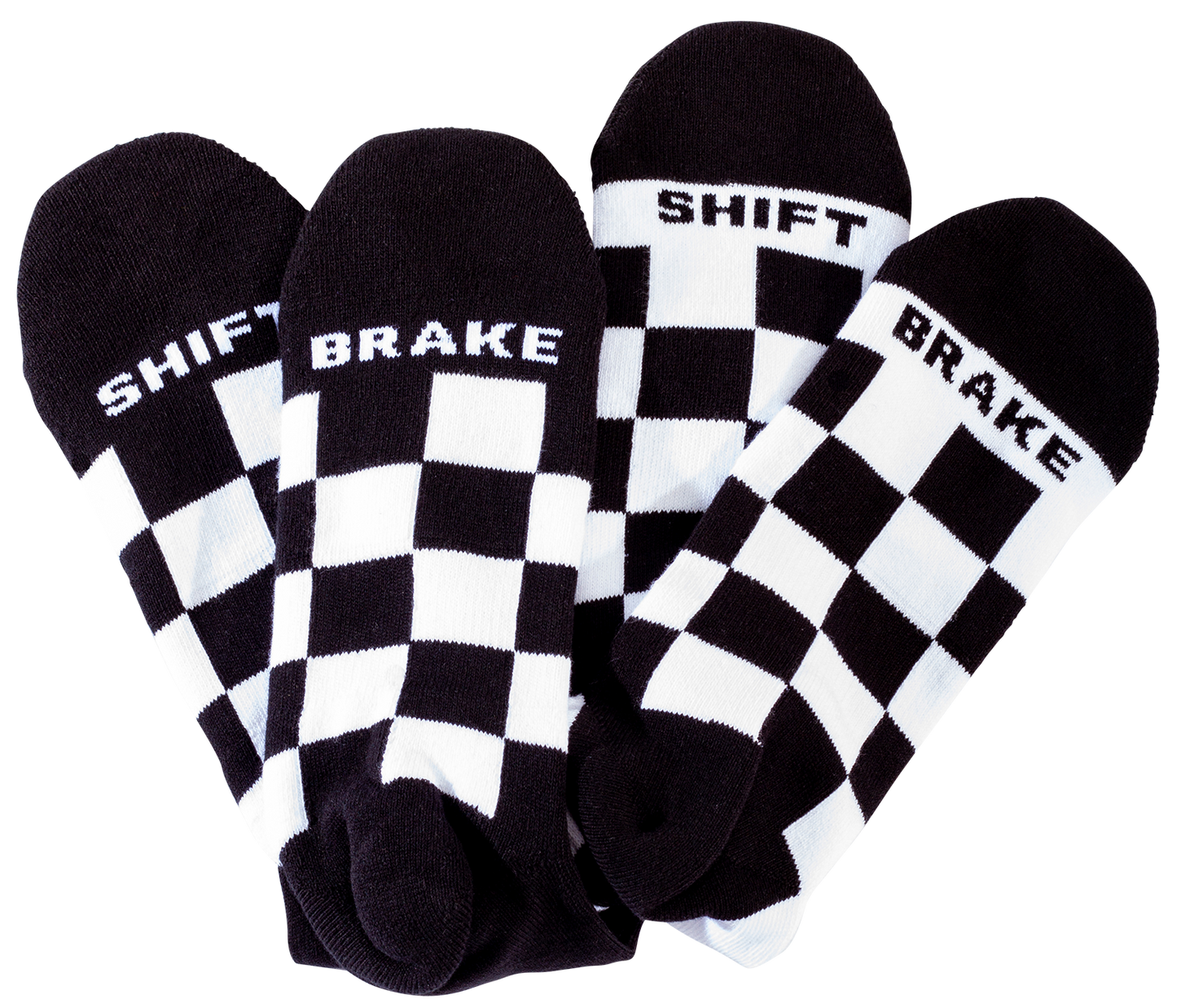 Checker Socks 2pk Assorted