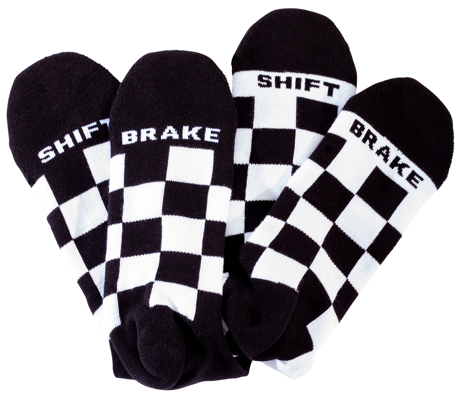 Checker Socks 2pk Assorted
