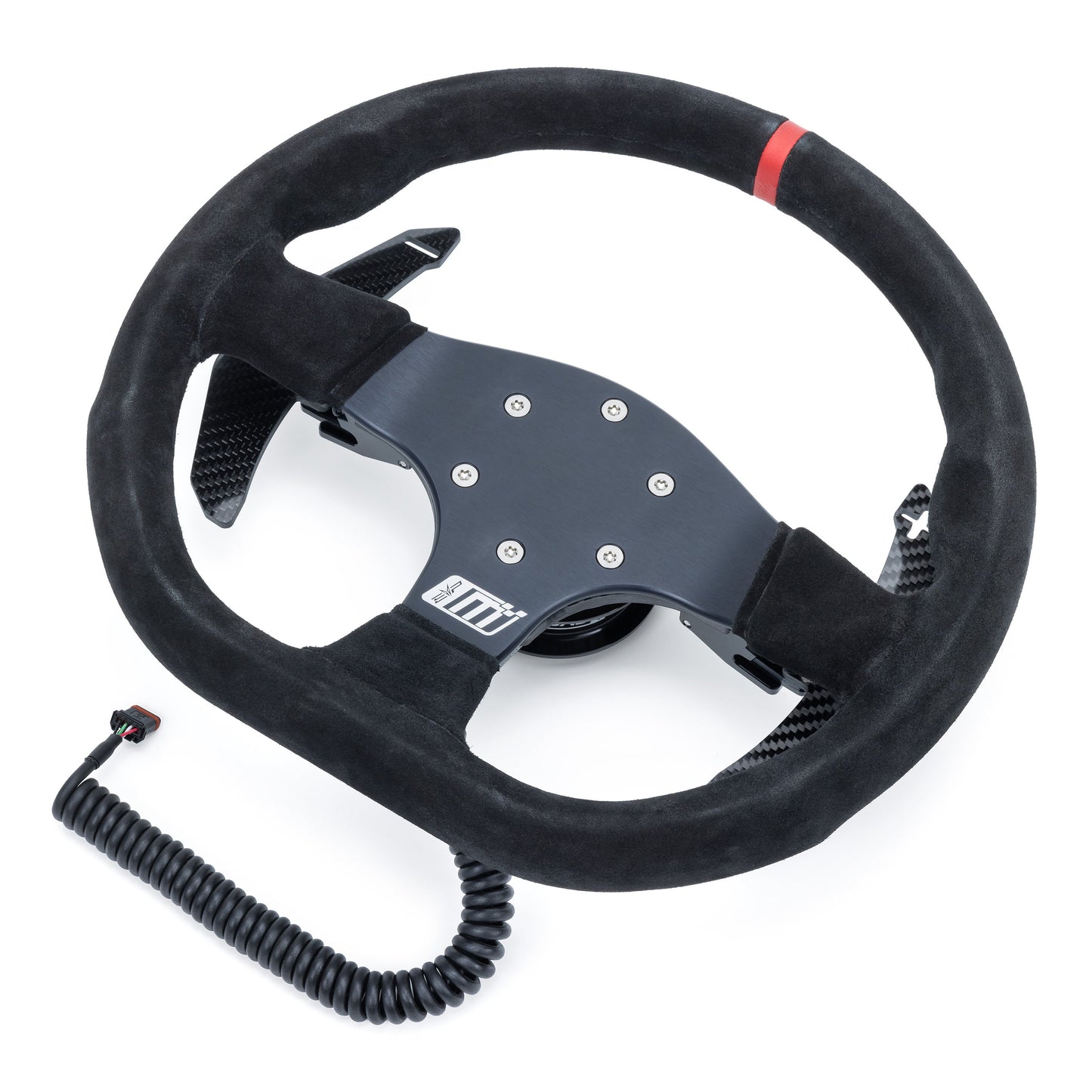 EVP.MOde Steering Wheel with Carbon Fiber Paddles and Quick-Release Hub Adapter Kits for Can-Am Maverick R