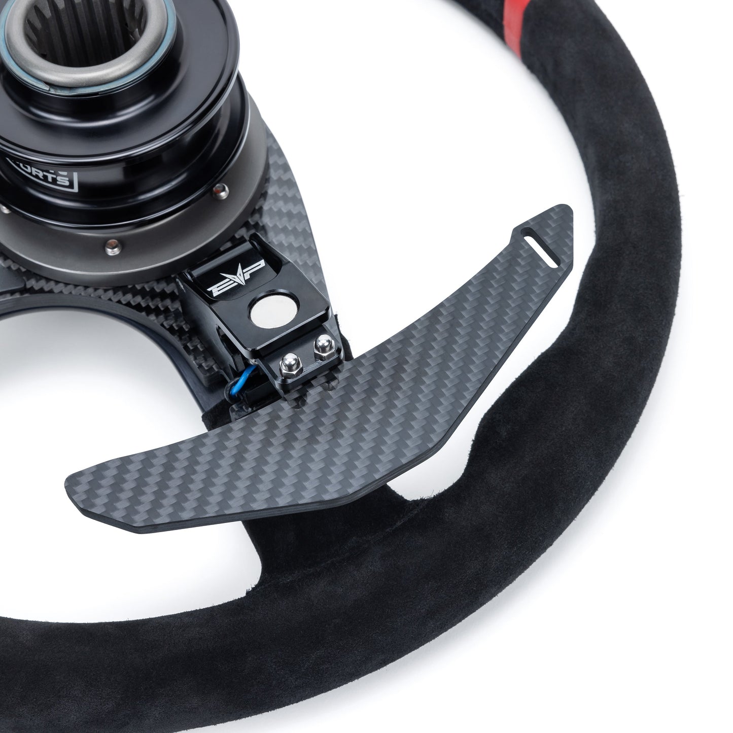 EVP.MOde Steering Wheel with Carbon Fiber Paddles and Quick-Release Hub Adapter Kits for Can-Am Maverick R