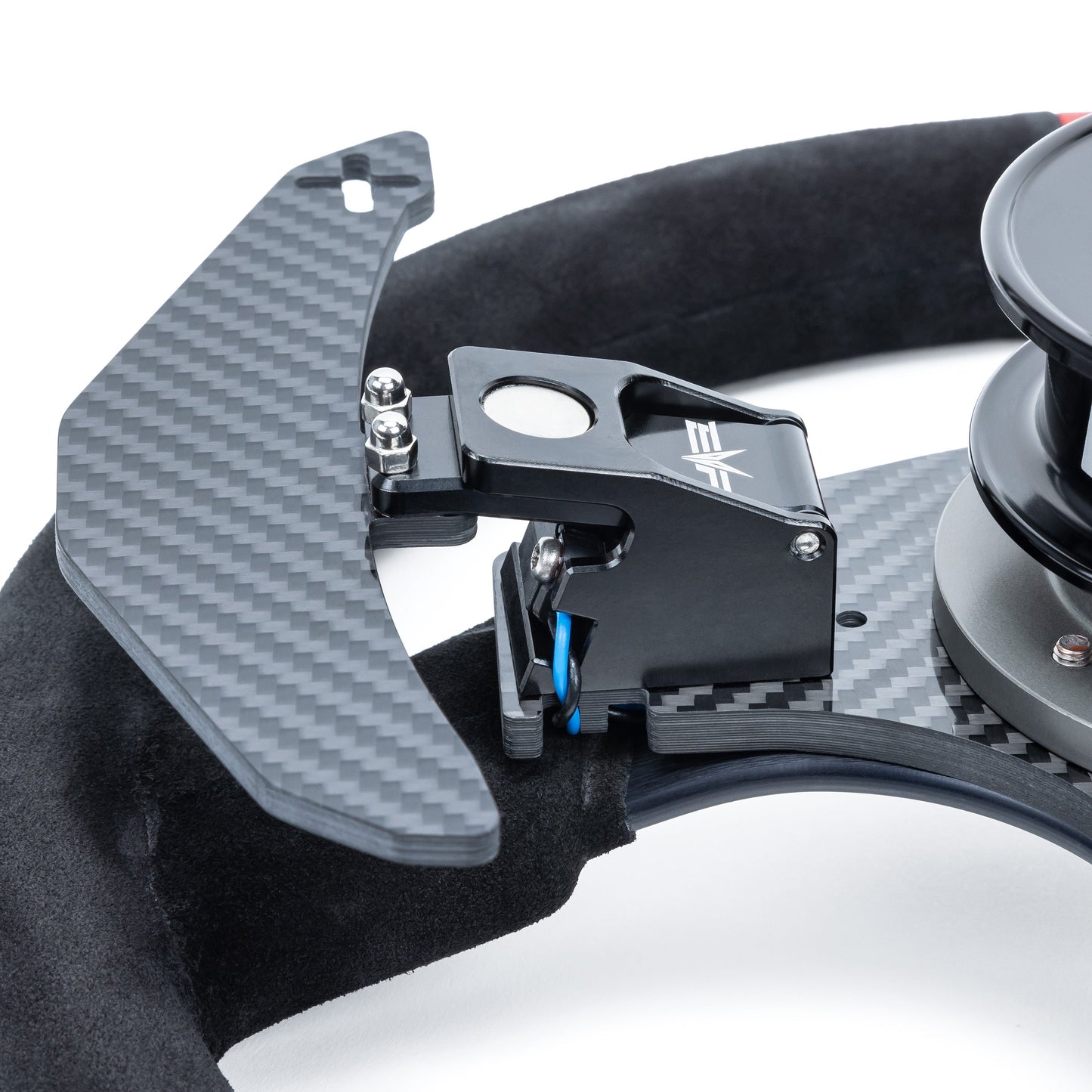 EVP.MOde Steering Wheel with Carbon Fiber Paddles and Quick-Release Hub Adapter Kits for Can-Am Maverick R