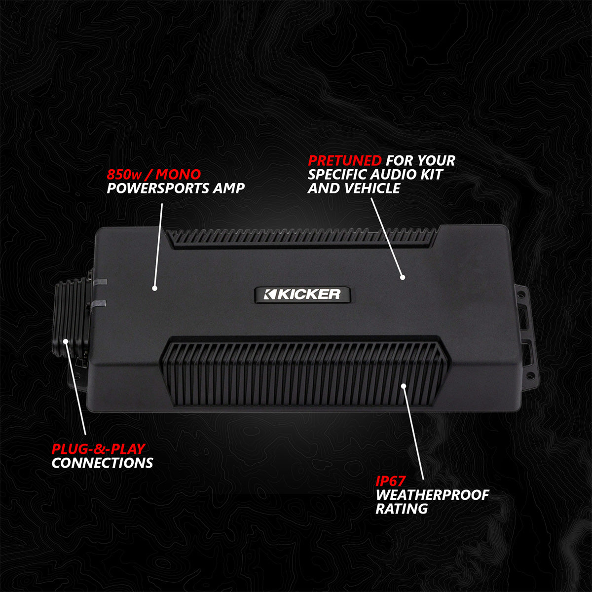 2024 Can-Am® Maverick R, Phase-4 V-Spec 1650watt 5-Speaker System