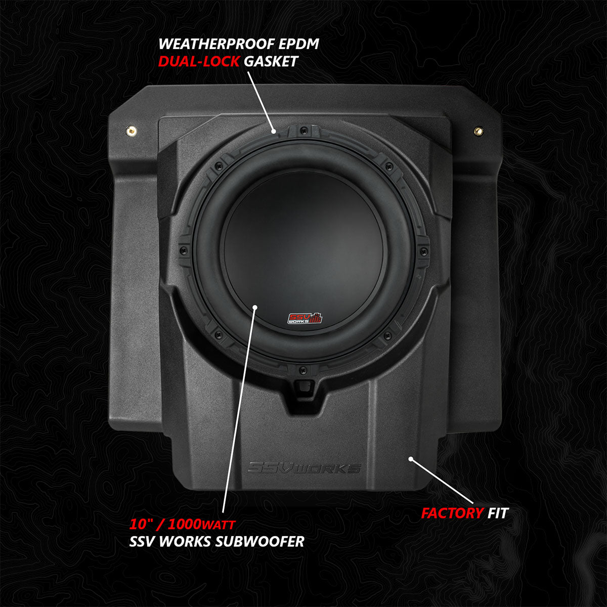 ssv works canam maverick r subwoofer