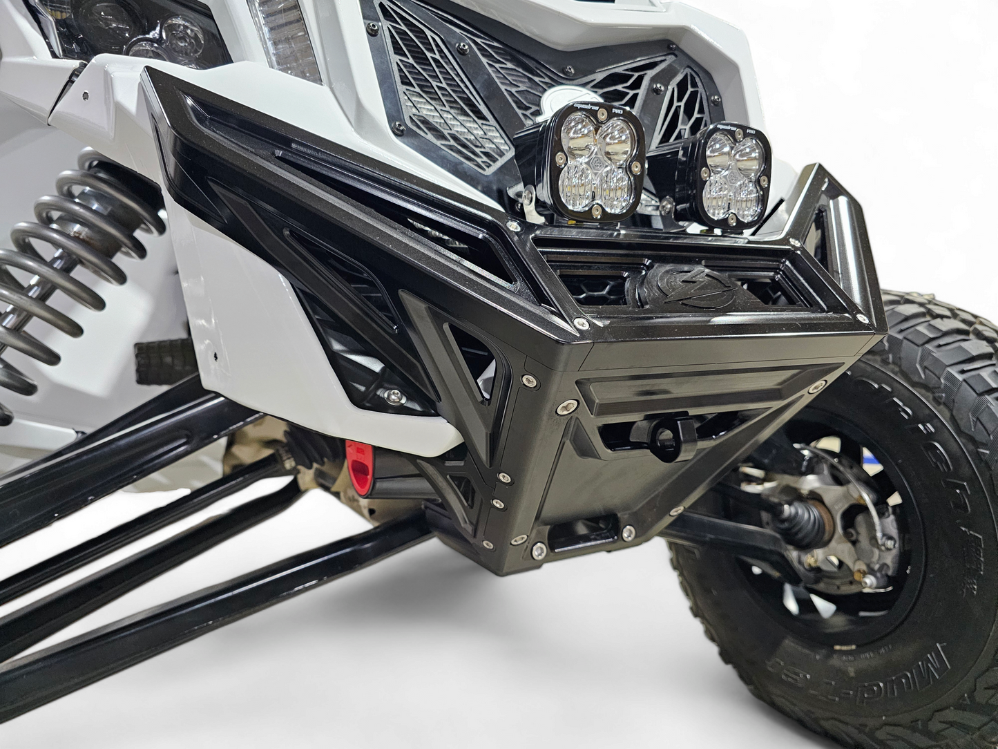 2017 to Current Can-Am X3 Maverick Machined Billet Front Winch Bumper (Black Anodize)